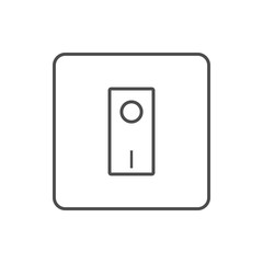 light switch icon. Element of web for mobile concept and web apps icon. Thin line icon for website design and development, app development