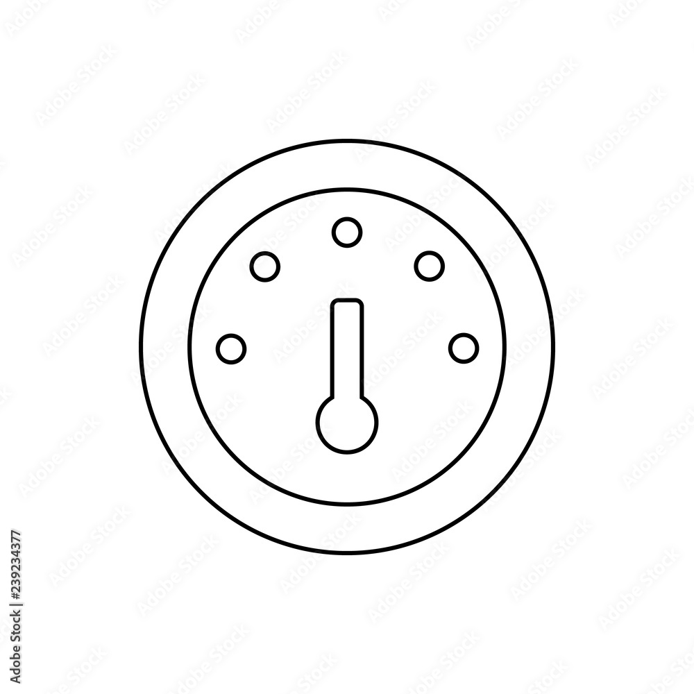 Poster fuel gauge icon. element of web for mobile concept and web apps icon. thin line icon for website des