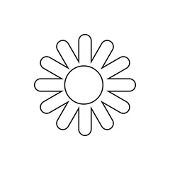 flower icon. Element of web for mobile concept and web apps icon. Thin line icon for website design and development, app development