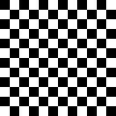 Fototapeta premium Black and white checkered seamless pattern. Endless background. Racing flag texture