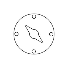 compass icon. Element of web for mobile concept and web apps icon. Thin line icon for website design and development, app development