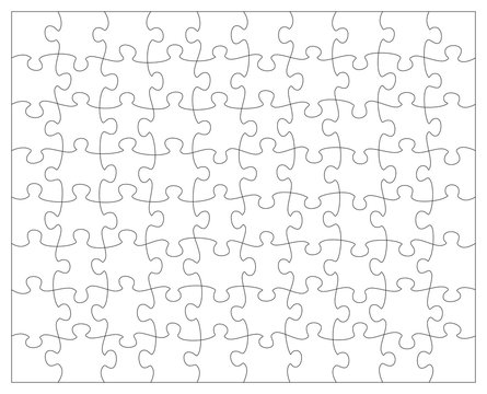 Puzzle jigsaw template