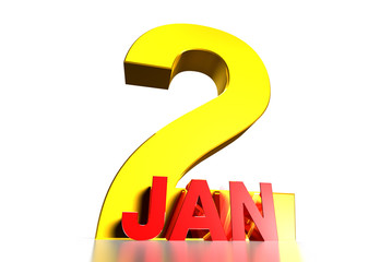 January 2 3d,First week of january