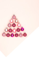 Christmas tree made from decor