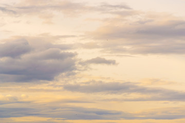 Obraz premium Clouds in the sky are diverse and colorful as a reward for nature.