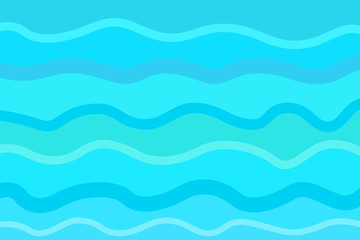 Abstract nautical wallpaper of the surface. Wavy sea background. Pattern with lines and waves. Multicolored texture. Decorative style. Doodle for design