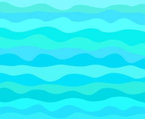 Abstract nautical wallpaper of the surface. Wavy sea background. Pattern with waves. Multicolored texture. Decorative backdrop