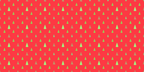Seamless colored pattern with christmas trees. Abstract geometric wallpaper. Print for textiles, fabrics, polygraphy, posters
