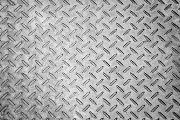 seamless metal texture background, aluminium or stainless dark list with rhombus shapes