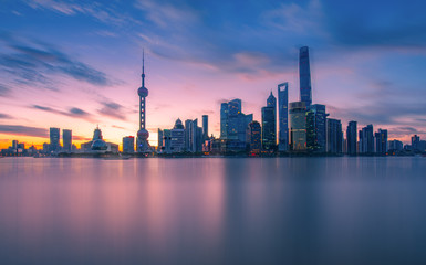 Fototapeta na wymiar The Shanghai at sunrise