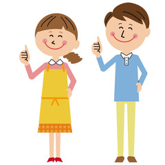 ポップな家族　ママとパパ　いいね！