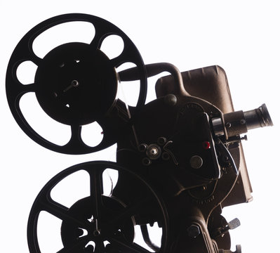 Film Projector On A White Background
