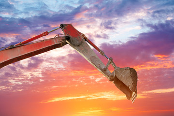 Close-up of a construction site excavator © ABCDstock