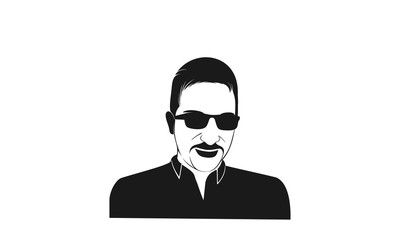business man in black suit