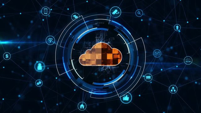 Cloud network concept.