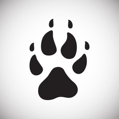 Foot print icon on white background for graphic and web design, Modern simple vector sign. Internet concept. Trendy symbol for website design web button or mobile app