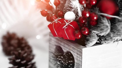 Christmas decoration close up.