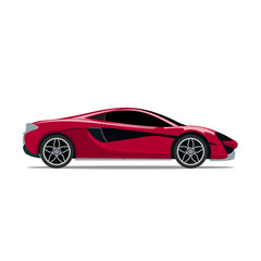 Obraz na płótnie Canvas Super red sports car