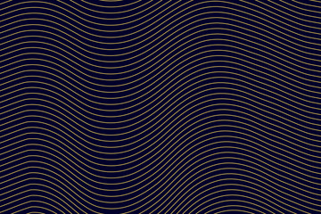 Business card wave lines background with dark blue color