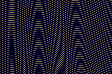 Business card wave lines background with dark blue color