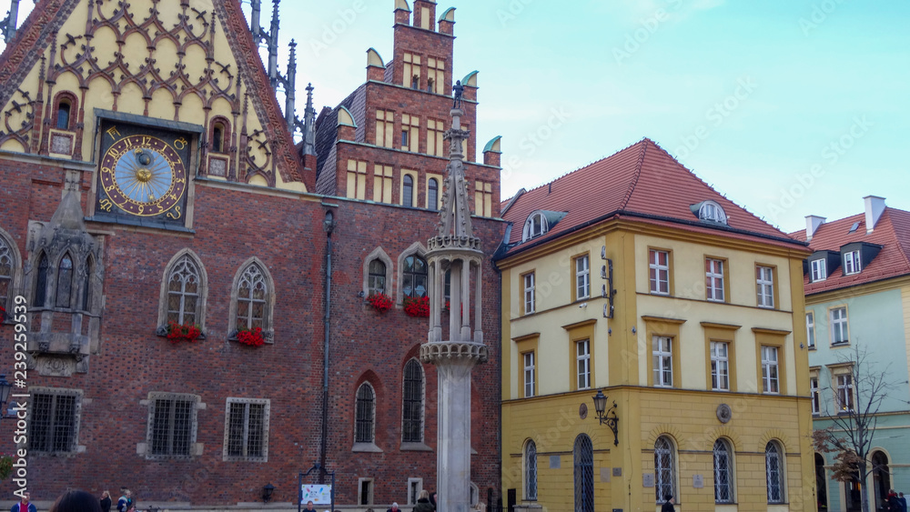 Wall mural wroclaw - a city of gnomes, poland