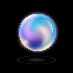 Vector multicoloured gradients sphere. Vibrant color palettes.