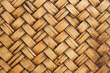 Closed up of wood weave textured background