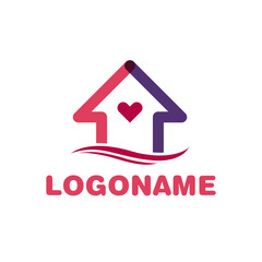 Simple Unique home house Icon Symbol Logo For Business