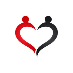 Simple Unique people social Icon Symbol Logo For Business