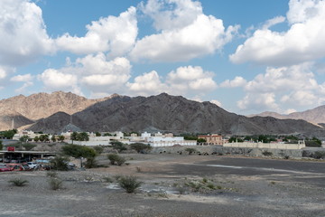 United Arab Emirates mountains view form Wadi Al Qor to Buraq Dam highest place around 800 meters