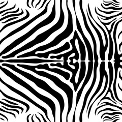 Fototapeta na wymiar Zebra skin seamless