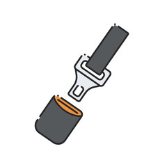 Car seat belt icon.