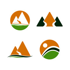 Simple Unique mountain Icon Symbol Logo For Business
