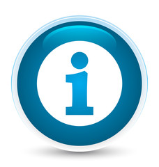 Info icon special prime blue round button