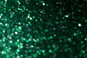 Green Christmas or New Year festive background