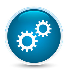 Process icon special prime blue round button