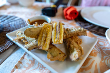 Filipino style Deep-fried eggplant