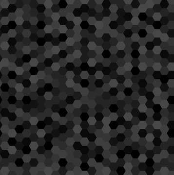 dark hexagon shapes. simple black background. vector seamless pattern. textile paint. repetitive background. fabric swatch. wrapping paper