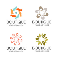 Simple Unique boutique Icon Symbol Logo For Business