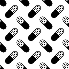 Capsule Pill Icon Seamless Pattern, Medicine Capsule Pill Icon, Pharmaceutical Dosage