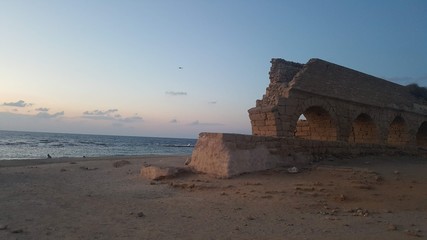 Caesarea ocean aqueduct 