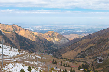 Naklejka premium Tien Shan mountains in Almaty