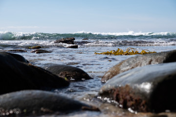 waves on the beach