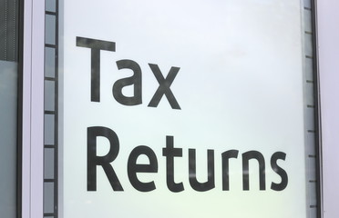 Tax return sign Australia - 239276137