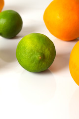 lime on white background