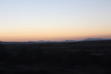 Fototapeta premium zachód słońca w górach