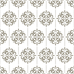 elegant luxurious damask floral art seamless pattern design