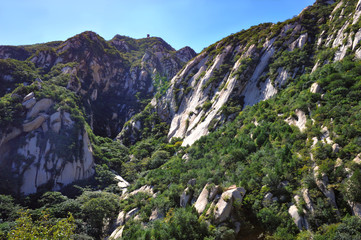 Gorge in the mountains outside of Beijing