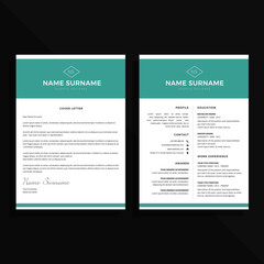 professional resume cv template design