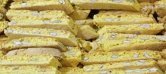 dried cookies called CANTUCCI in Italian language